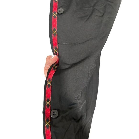 Adidas Trefoil Logo Adjustable Cuff Casual Pull On Pants Red Striped Size Large - Picture 8 of 13